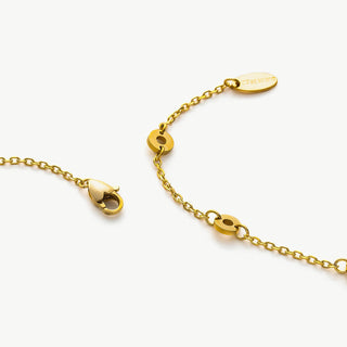 Ring Pendant Chain Necklace in Black, a sleek black accent to elevate your style, featuring a black ring pendant suspended from a delicate chain, adding a touch of sophistication to your neckline