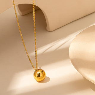 Sphere Pendant Chain Necklace