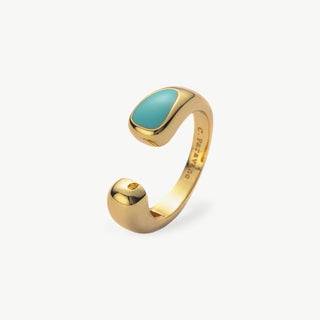 Savi Sculptural Onyx Open Ring