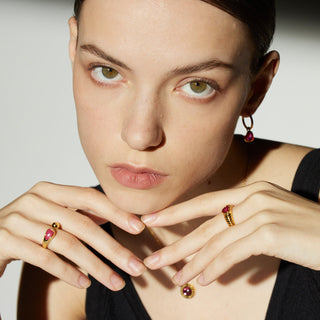 Savi Sculptural Onyx Open Ring