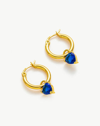 Violet Gemstone Charm Earrings